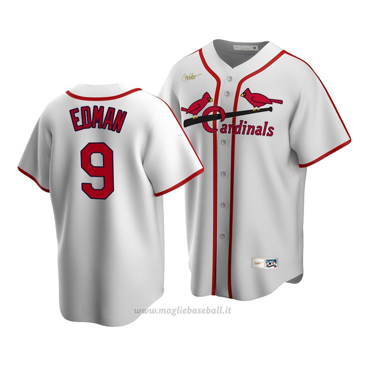 Maglia Baseball Uomo St. Louis Cardinals Tommy Edman Cooperstown Collection Primera Bianco